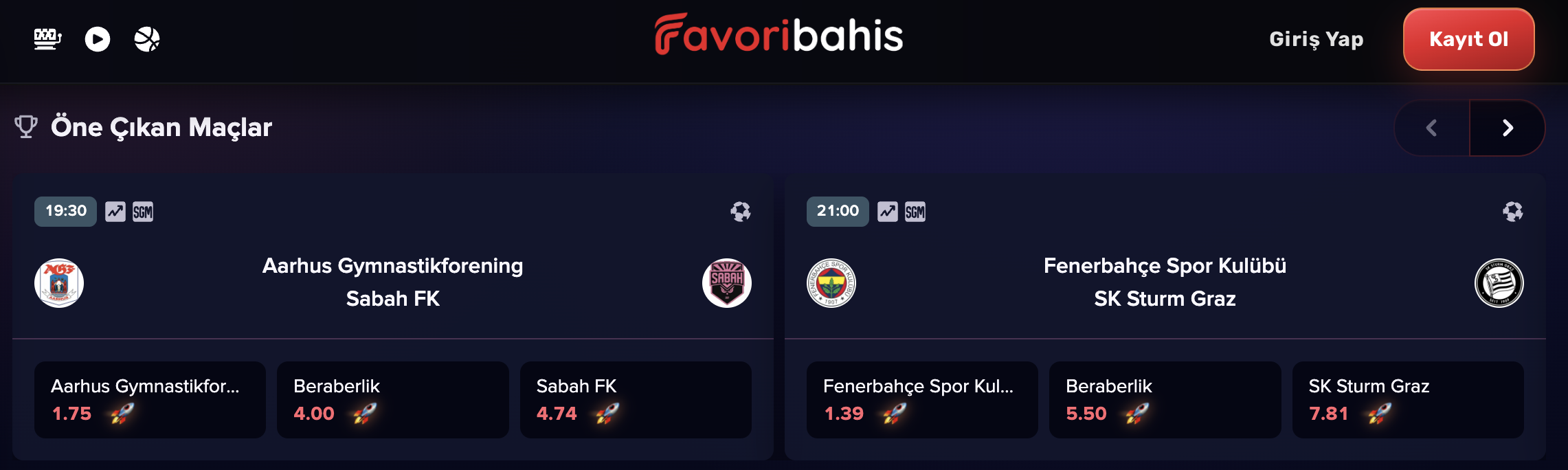 favoribahis spor bahisleri
